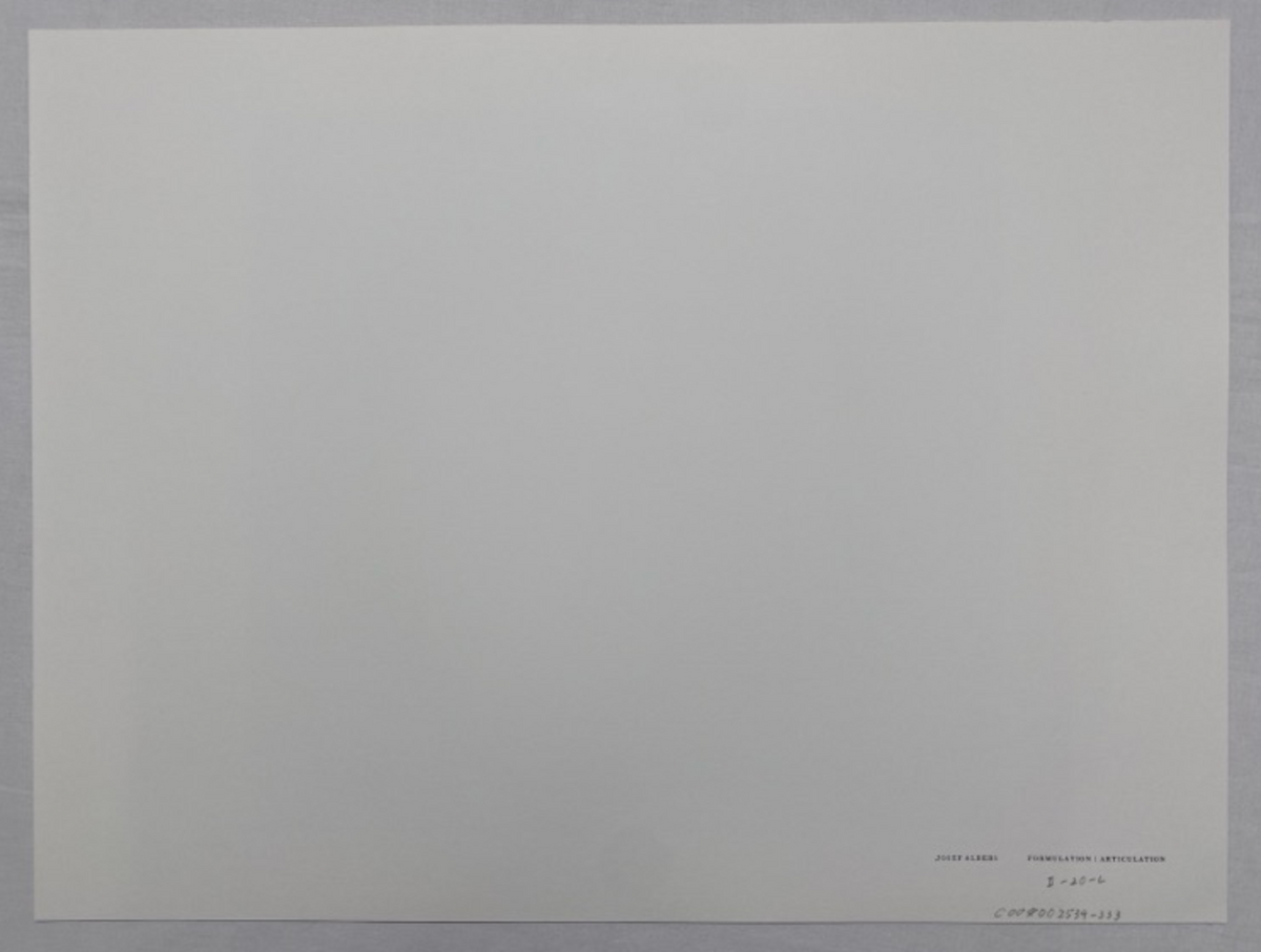 Josef Albers, Untitled, Formulation Articulation Ⅱ, 1972-Smolensky Gallery