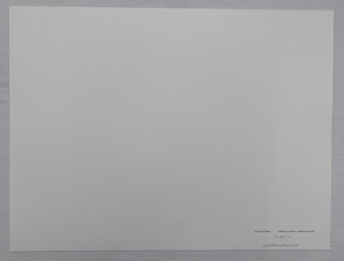 Josef Albers, Untitled, Formulation Articulation Ⅱ, 1972-Smolensky Gallery