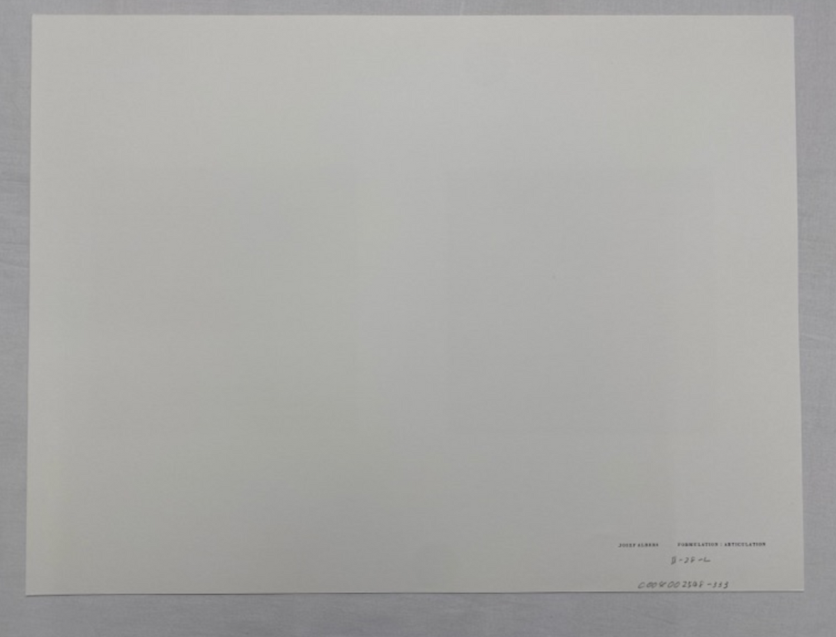 Josef Albers, Untitled, Formulation Articulation Ⅱ, 1972-Smolensky Gallery