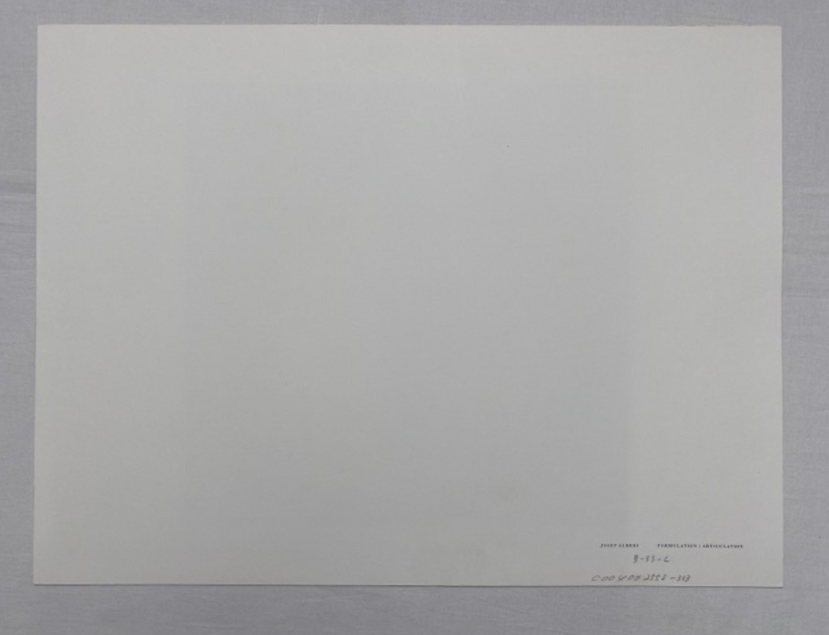 Josef Albers, Untitled, Formulation Articulation Ⅱ, 1972-Smolensky Gallery