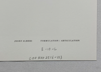Josef Albers, Untitled, Formulation Articulation II, 1972