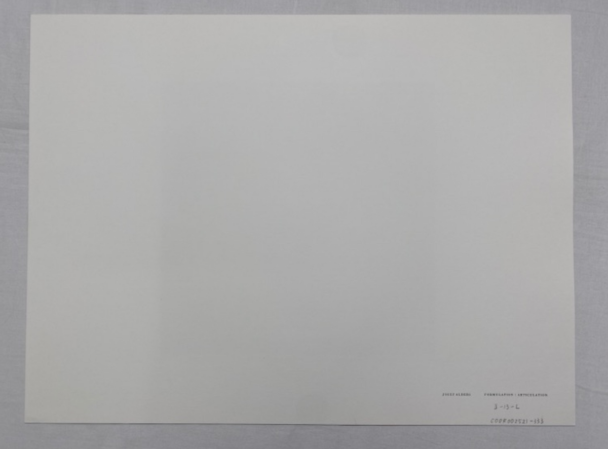 Josef Albers, Untitled, Formulation Articulation II, 1972