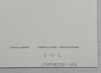 Josef Albers, Untitled, Formulation Articulation II, 1972
