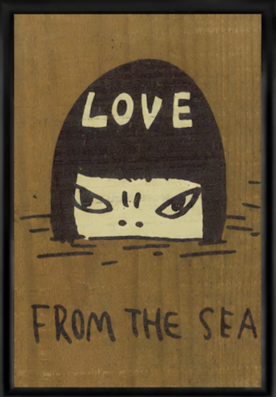 Yoshitomo Nara,"Tribute To Bloodthirsty Butchers’’, LOVE FROM THE SEA ,(2023)