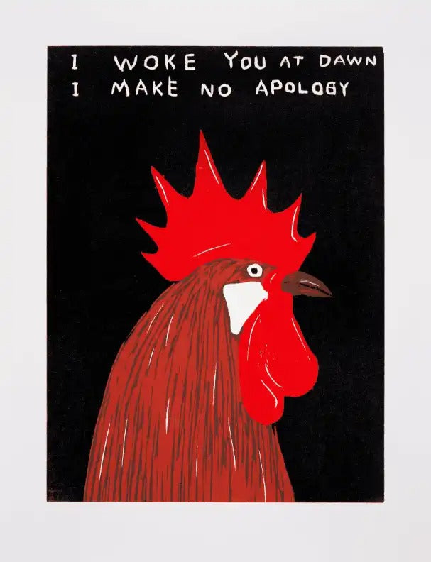 David Shrigley, I Woke You Up At Dawn I Make No Apology, 2024