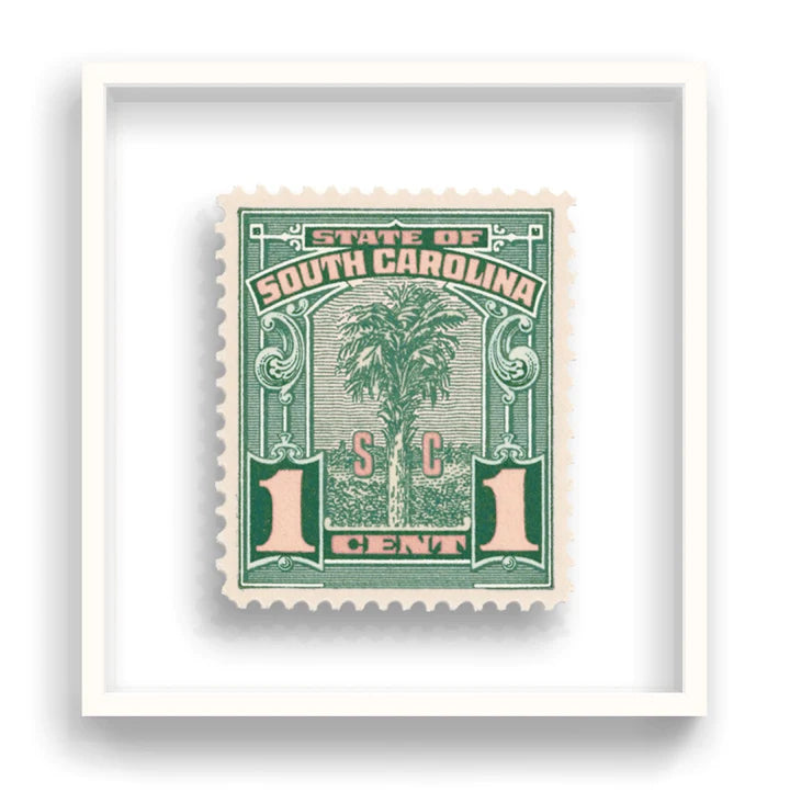 Guy Gee Art - SOUTH CAROLINA stamp art- Contemporary Art Gallery 