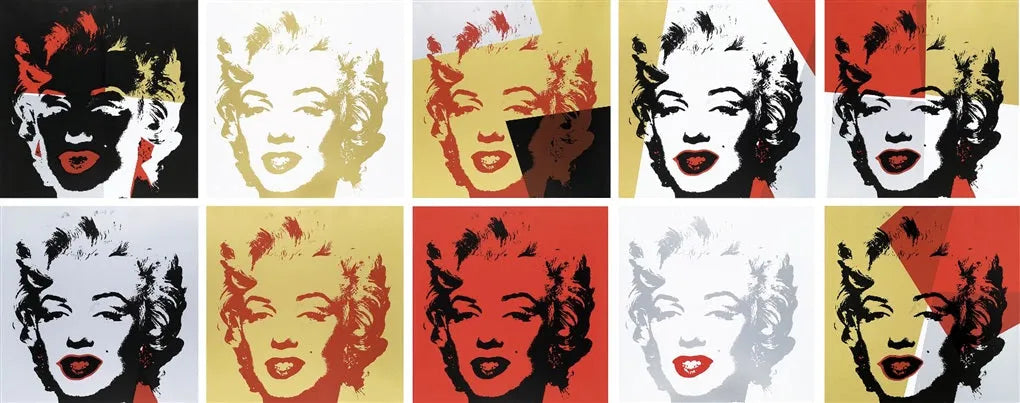 Golden Marilyn — Complete 10-Print Portfolio (after Andy Warhol)