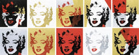 Pop art screenprint by Sunday B Morning (Andy Warhol) Sunday B. Morning (Andy Warhol), Golden Marilyn (Portfolio Of 10) – collectible contemporary artwork for sale from Smolensky Gallery