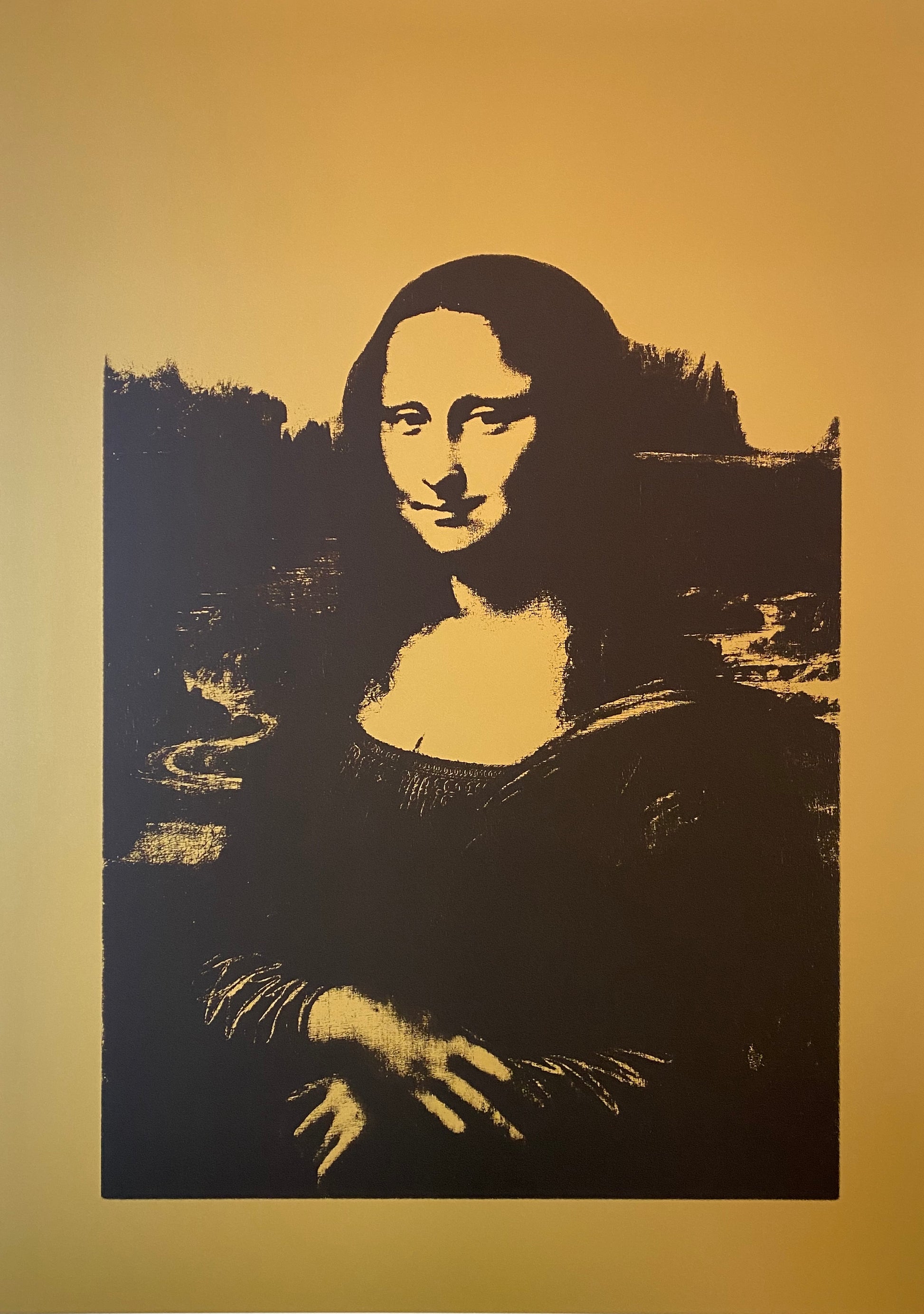 Sunday B. Morning (Andy Warhol) Mona Lisa Black on Gold 