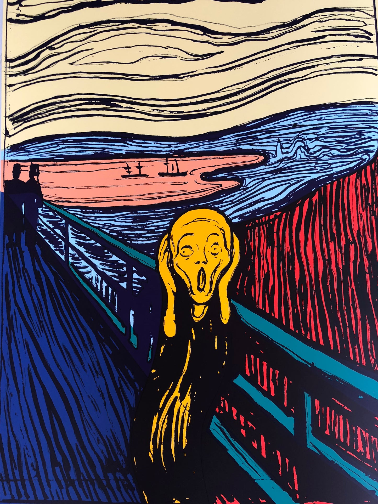 Sunday B. Morning (Andy Warhol), Munch's "The Scream" Orange