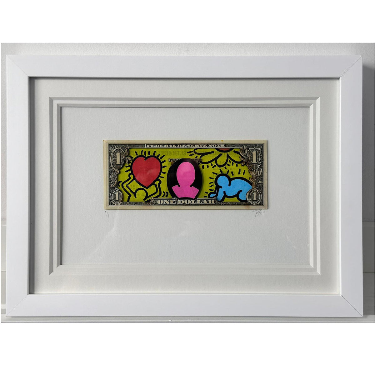 TBOY, A note to Keith yellow pop original, original artwork for sale from smolensky gallery