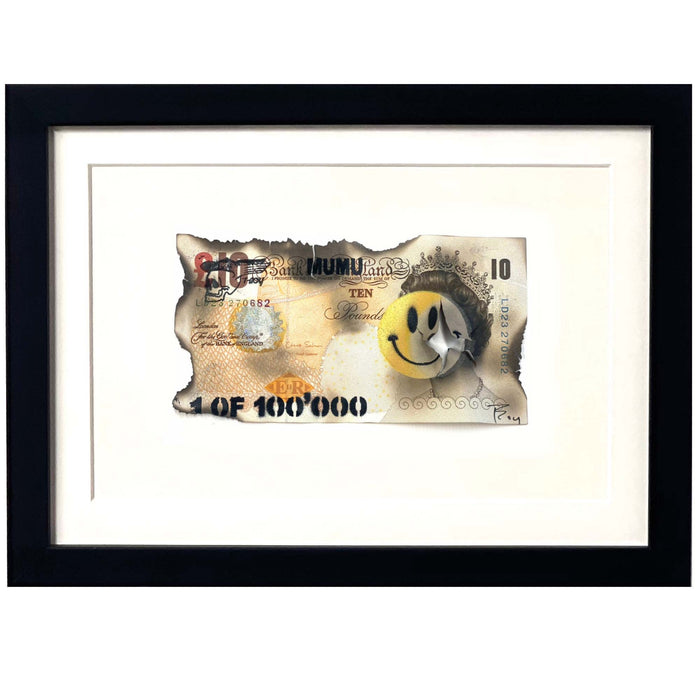 TBOY, Bank of MUMU Land £10, original artwork for sale from smolensky gallery