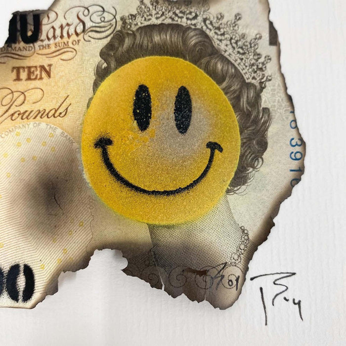 TBOY, Bank of MUMU Land £10, original artwork for sale from smolensky gallery
