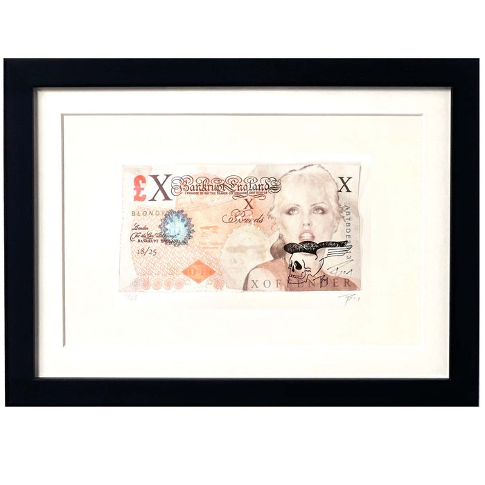 TBOY, Generation X bank note, blondie, original artwork for sale from smolensky gallery