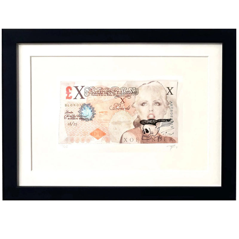 TBOY, Generation X bank note, blondie, original artwork for sale from smolensky gallery