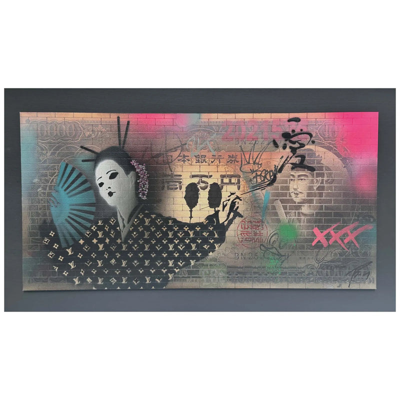 TBOY, LV Geisha Wall - blue edition, original artwork for sale from smolensky gallery