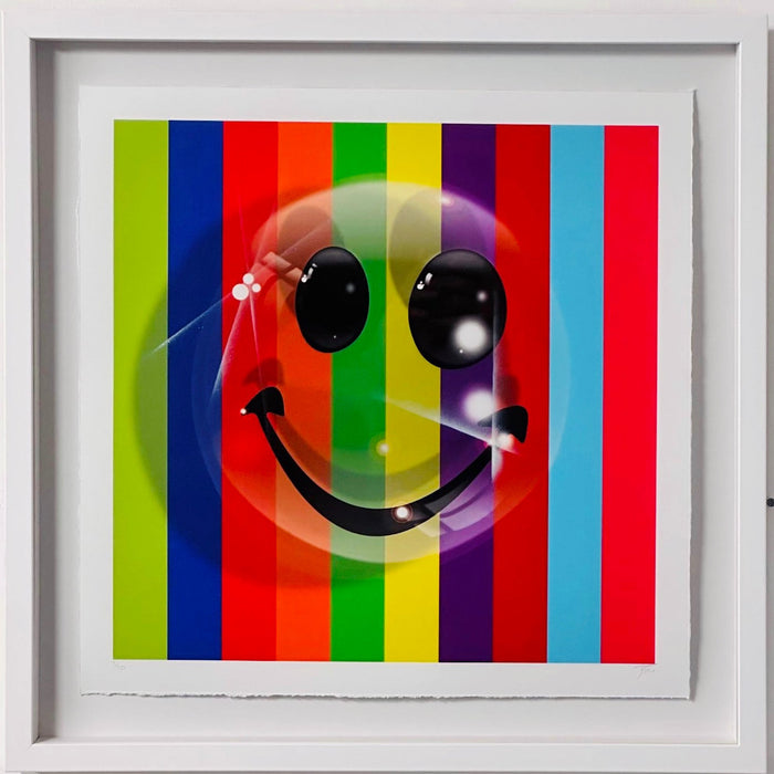 TBOY, Rainbow Smile - medium edition, original artwork for sale
