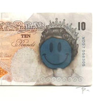 TBOY, SMIL£ blue edition, original artwork for sale from smolensky gallery