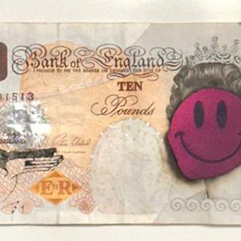 TBOY, SMIL£ pink edition, original artwork for sale from smolensky gallery