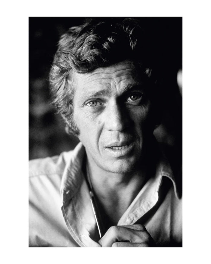 Terry O'Neill, American actor Steve McQueen in his Hollywood office, 1969 Limited edition fine art photograph by Terry O'Neill, featuring iconic portrait photography of celebrities and cultural figures. Available for sale at Smolensky Gallery