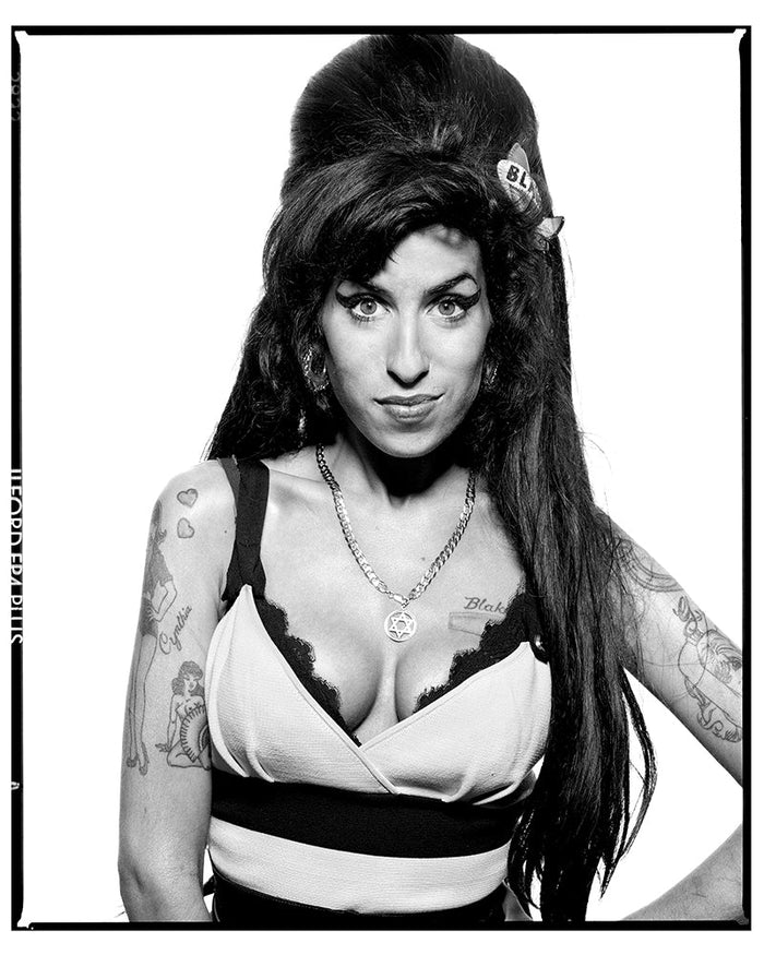Terry O'Neill, Amy Winehouse portrait, 2008 Limited edition fine art photograph by Terry O'Neill, featuring iconic portrait photography of celebrities and cultural figures. Available for sale at Smolensky Gallery
