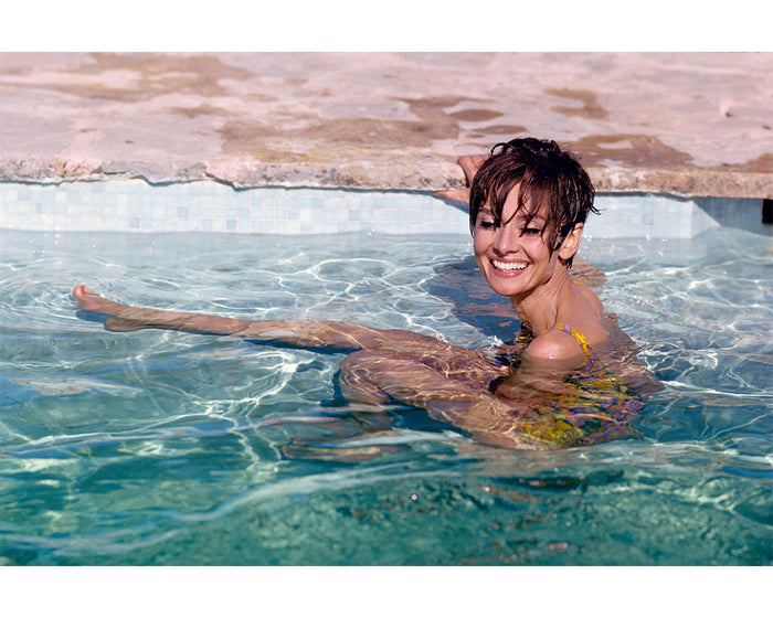 Terry O'Neill, Audrey Hepburn in the South of France, 1966 Limited edition fine art photograph by Terry O'Neill, featuring iconic portrait photography of celebrities and cultural figures. Available for sale at Smolensky Gallery