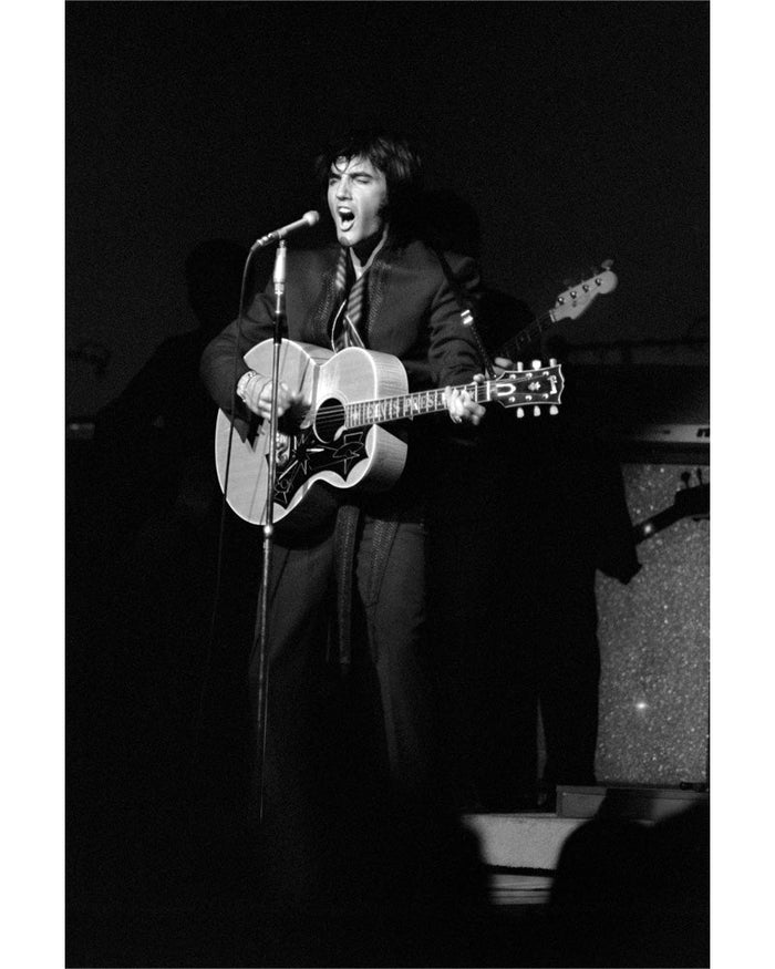 Terry O'Neill, Elvis Presley during his Las Vegas residency, 1969 Limited edition fine art photograph by Terry O'Neill, featuring iconic portrait photography of celebrities and cultural figures. Available for sale at Smolensky Gallery
