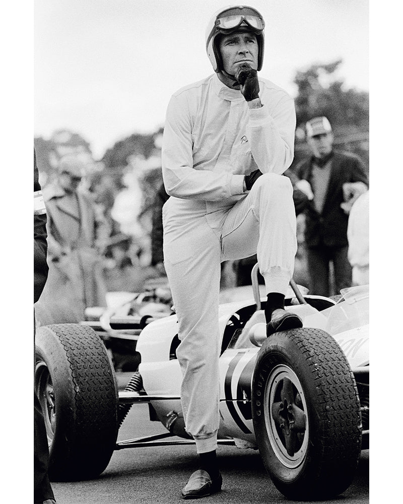 Terry O'Neill, James Garner for Grand Prix. 1966 Limited edition fine art photograph by Terry O'Neill, featuring iconic portrait photography of celebrities and cultural figures. Available for sale at Smolensky Gallery