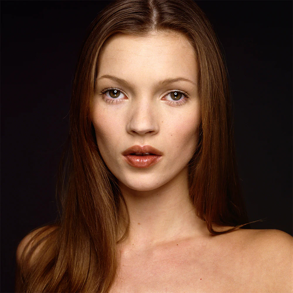 Terry O'Neill, Kate Moss posing for a portrait, 1992 Limited edition fine art photograph by Terry O'Neill, featuring iconic portrait photography of celebrities and cultural figures. Available for sale at Smolensky Gallery
