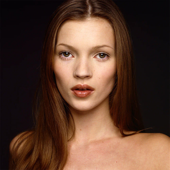 Terry O'Neill, Kate Moss posing for a portrait, 1992 Limited edition fine art photograph by Terry O'Neill, featuring iconic portrait photography of celebrities and cultural figures. Available for sale at Smolensky Gallery