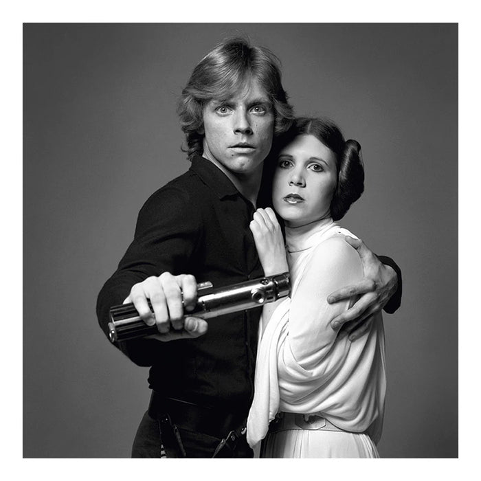 Terry O'Neill, Luke And Leia for the Star Wars trilogy, 1977 Limited edition fine art photograph by Terry O'Neill, featuring iconic portrait photography of celebrities and cultural figures. Available for sale at Smolensky Gallery