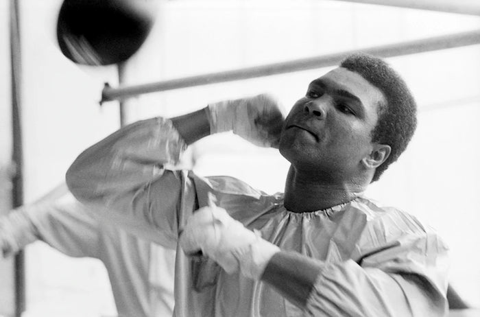 Terry O'Neill, Muhammad Ali training for a fight in Dublin, 1972 Limited edition fine art photograph by Terry O'Neill, featuring iconic portrait photography of celebrities and cultural figures. Available for sale at Smolensky Gallery