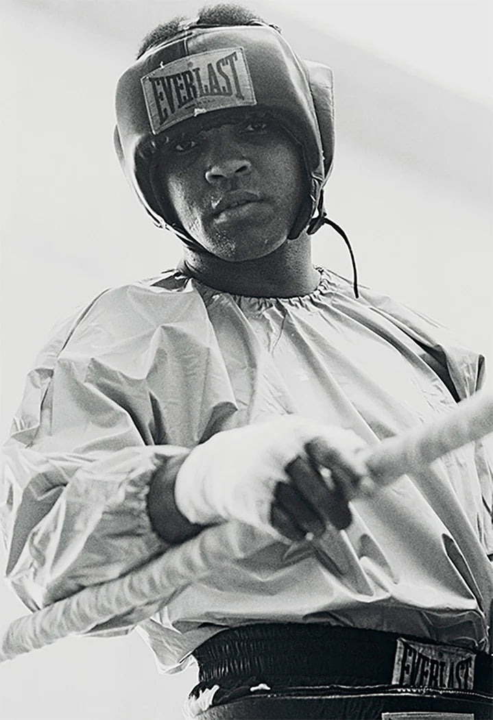 Terry O'Neill, Muhammad Ali training in Ireland, 1972 Limited edition fine art photograph by Terry O'Neill, featuring iconic portrait photography of celebrities and cultural figures. Available for sale at Smolensky Gallery
