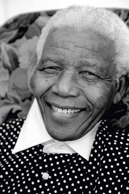 Terry O'Neill, Nelson Mandela close up portrait, 2008 Limited edition fine art photograph by Terry O'Neill, featuring iconic portrait photography of celebrities and cultural figures. Available for sale at Smolensky Gallery