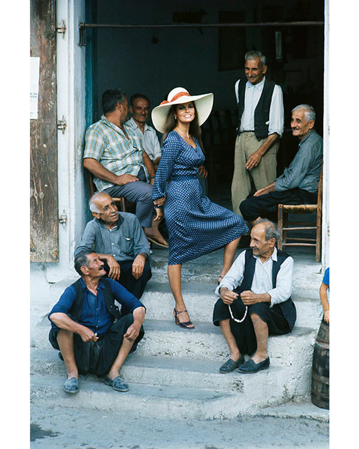 Terry O'Neill, Raquel Welch filming The Beloved, 1970 Limited edition fine art photograph by Terry O'Neill, featuring iconic portrait photography of celebrities and cultural figures. Available for sale at Smolensky Gallery