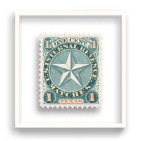 Guy Gee Art - TEXAS stamp art- Contemporary Art Gallery 