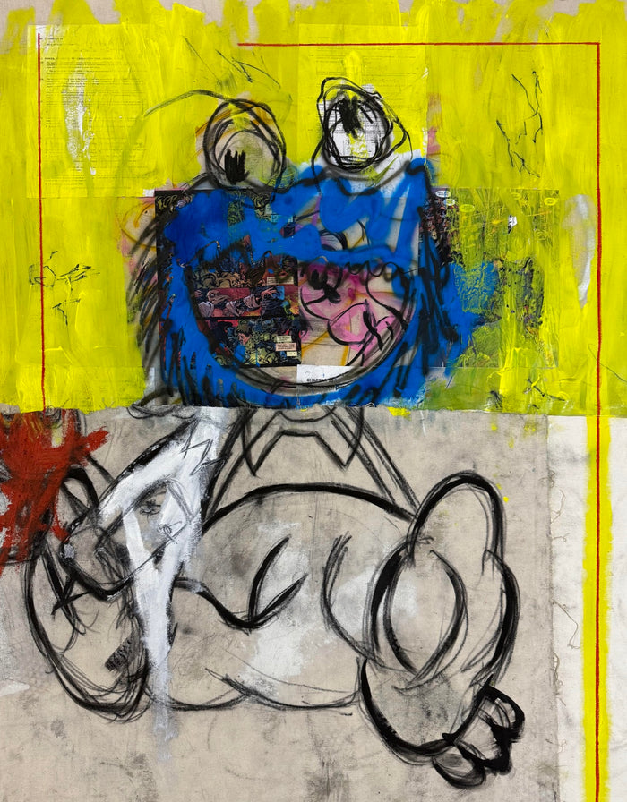 Tony Pharo, Sitting With Self, Coping with life on life's terms, 2024 original contemporary artwork work for sale from Smolensky Gallery