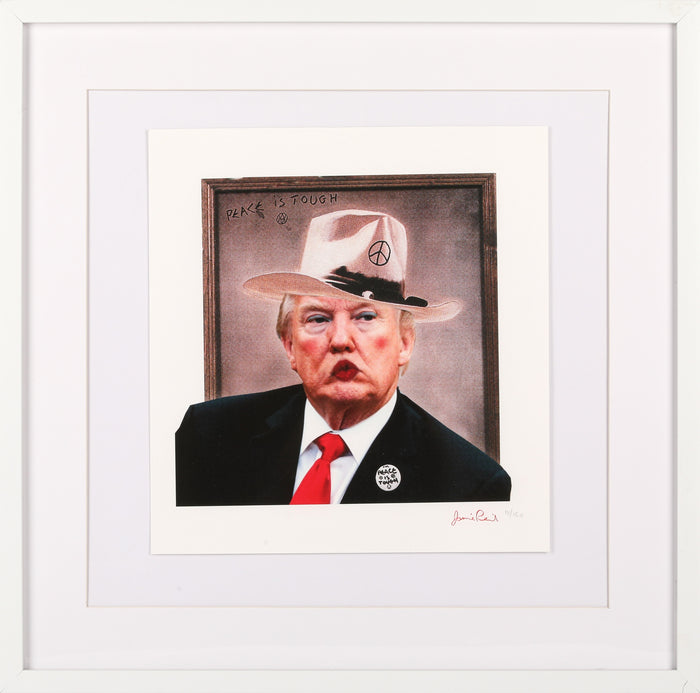 Jamie Reid, Trump! Peace Fucker!!, 2018