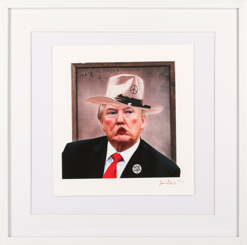 Jamie Reid, Trump! Peace Fucker!!, 2018