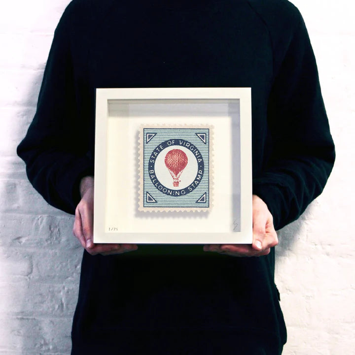 Guy Gee Art - VIRGINIA stamp art- Contemporary Art Gallery 