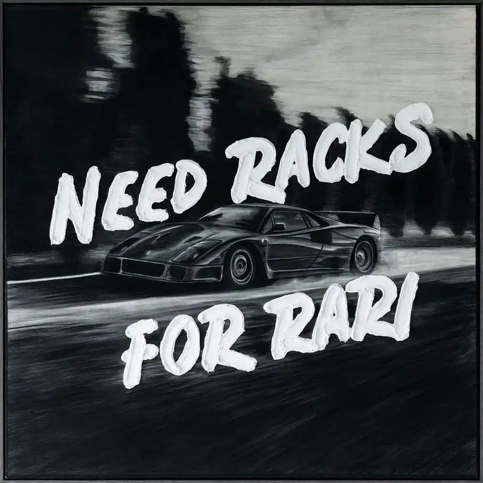 Werner Bronkhorst, Need Racks For Rari, 2024, art for sale from Smolensky Gallery 