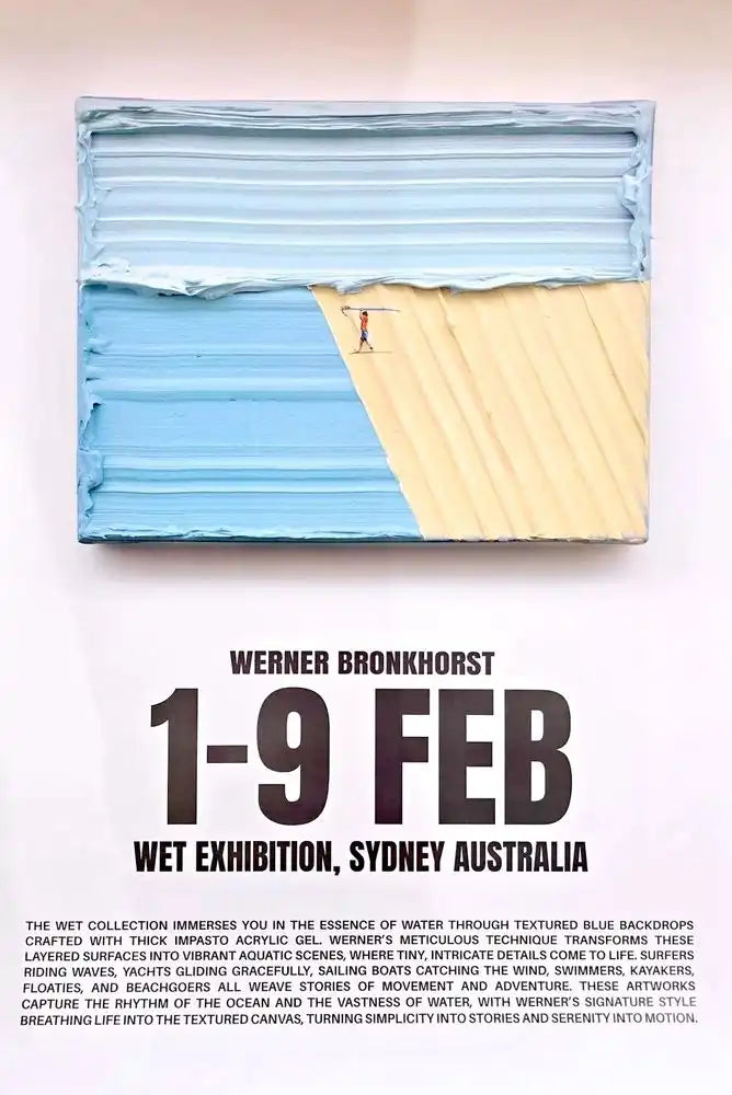 Werner Bronkhorst,Wet Exhibition Poster (Coast Is Clear), 2025,poster for sale from Smolensky Gallery