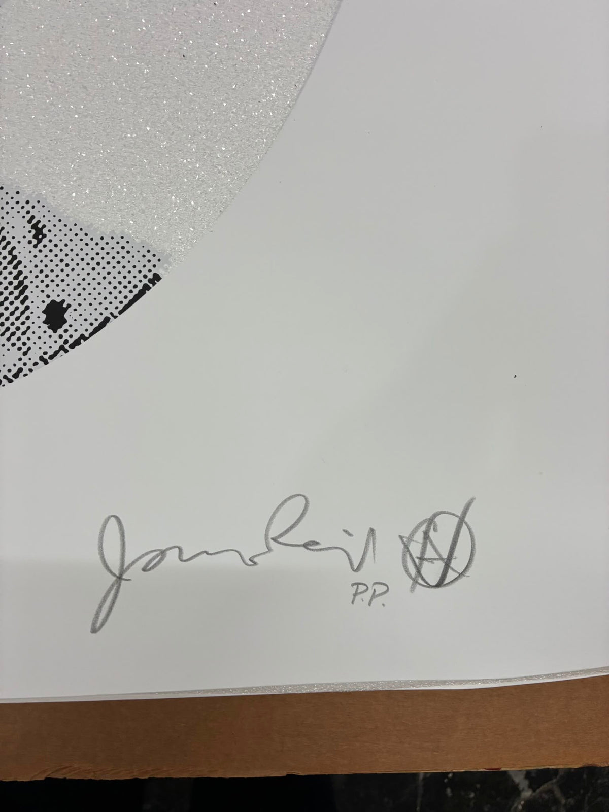 Liberty Queen,(Diamond dust, white on white) Signed edition of 2 Printers proofs (2011)