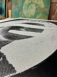 Liberty Queen  (Diamond dust, white on black (white border) Signed edition of 10, (2011)