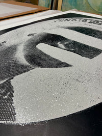 Liberty Queen  (Diamond dust, white on black (white border) Signed edition of 10, (2011)