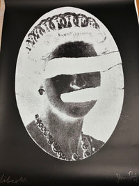 Liberty Queen,(Diamond dust, white on black) Signed edition of 2 (unnumbered) (2011)