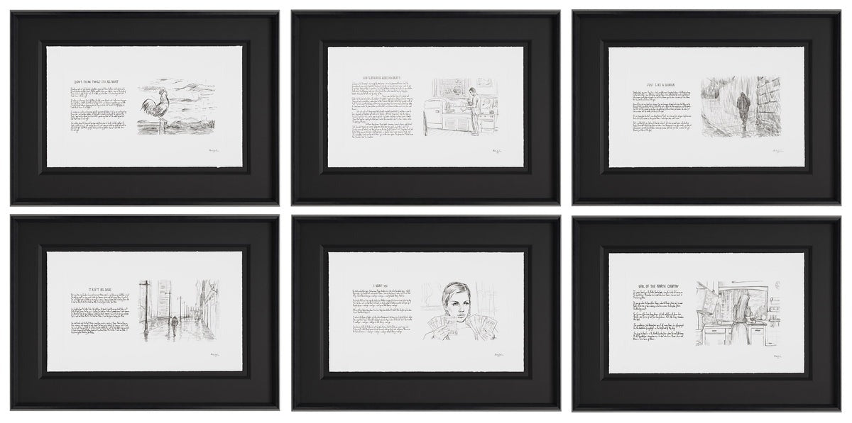 Bob Dylan, Mondo Scripto - Set of 6 (AP), 2020