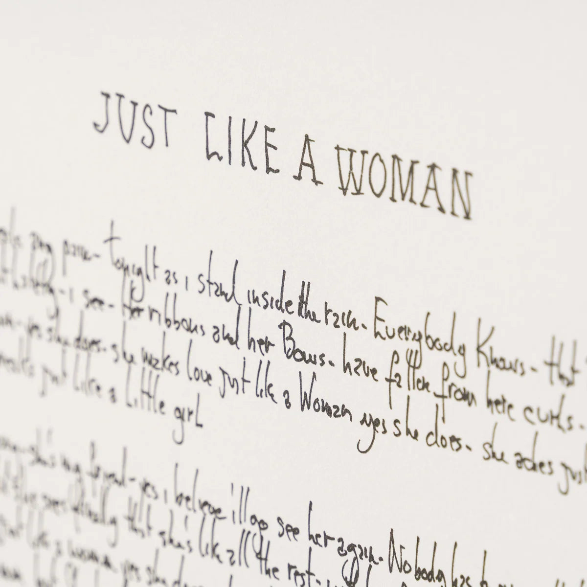 Bob Dylan, Just Like a Woman, 2020