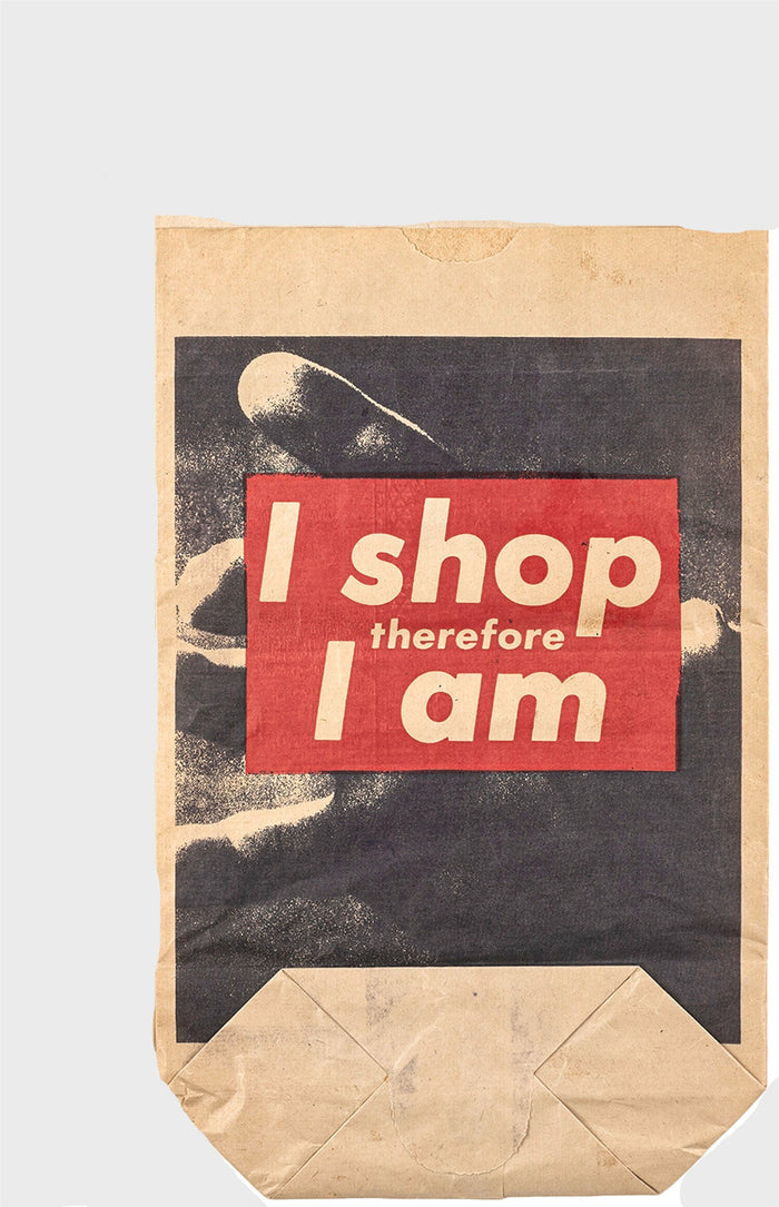 Barbara Kruger, I Shop Therefore I Am, 1990