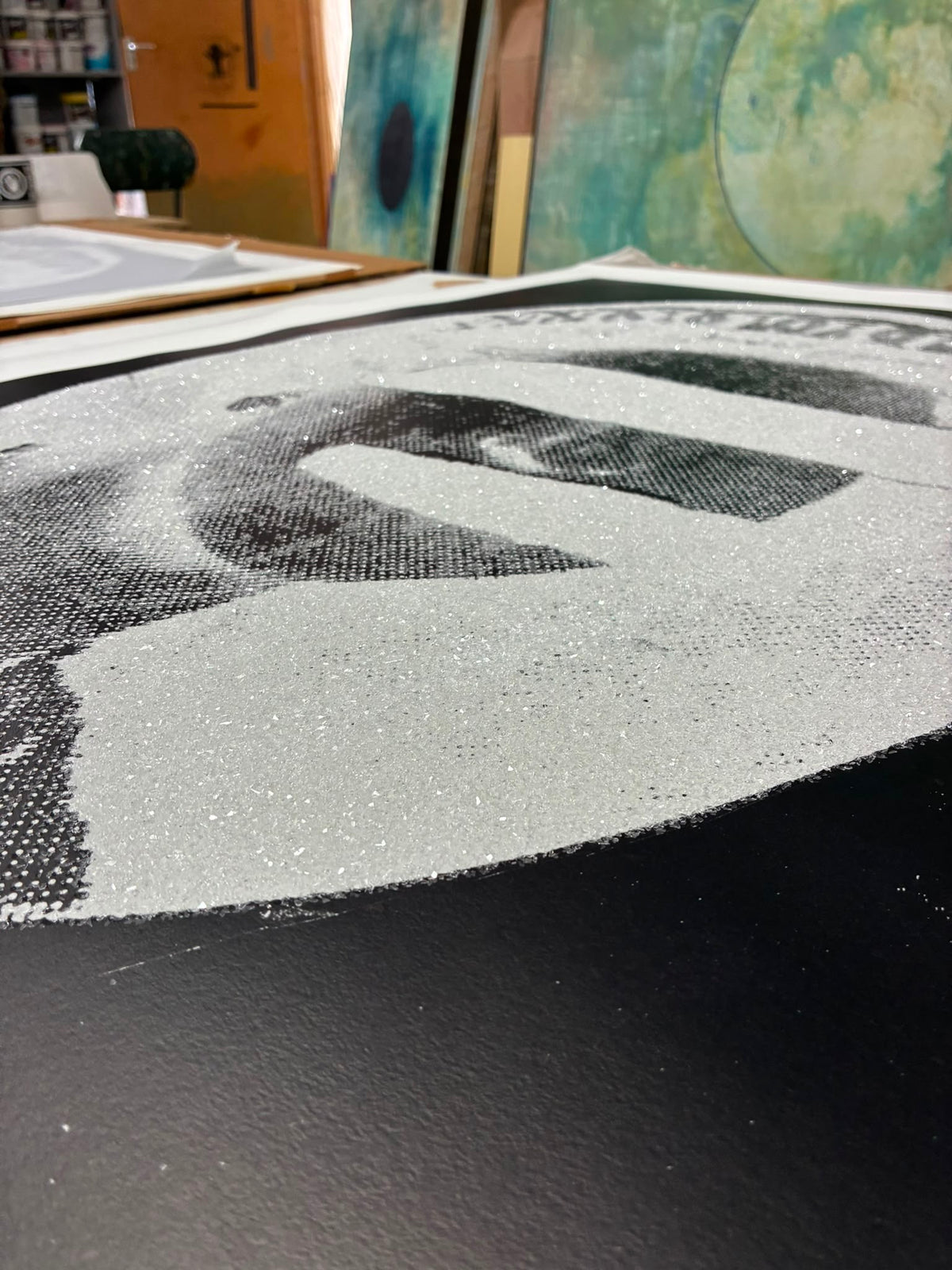 Liberty Queen (Diamond dust, white on black (white border), Artist Proofs (2011)